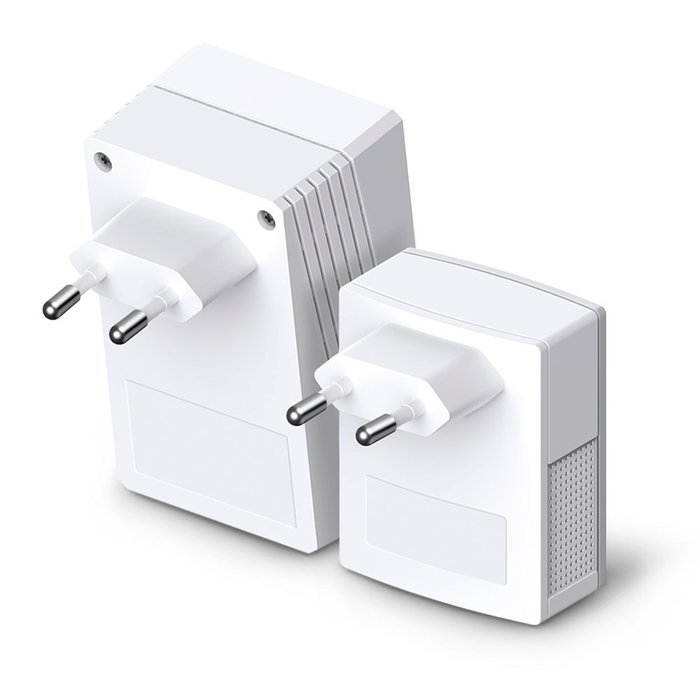 TP-Link WPA4221KIT Kit Adaptador PLC WiFi AV600, 600 Mbps, Extensor con 2 Puertos Ethernet, Alcance 300m, para Red Eléctrica, Plug & Play, Pack de 2